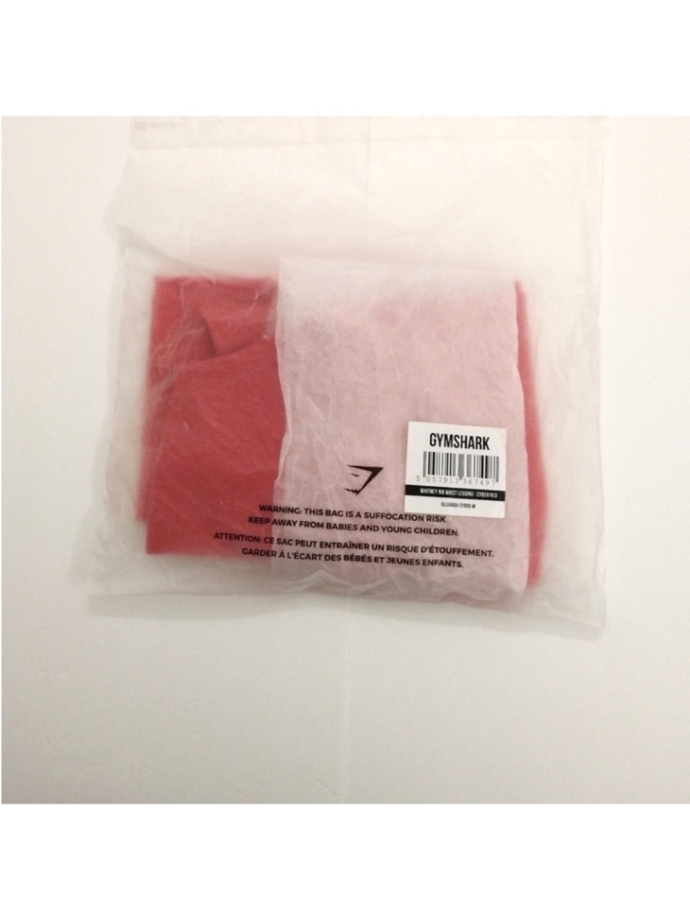 Gymshark Whitney Simmons V2 Cyber Red Leggings Size Medium - Picture 16 of 16